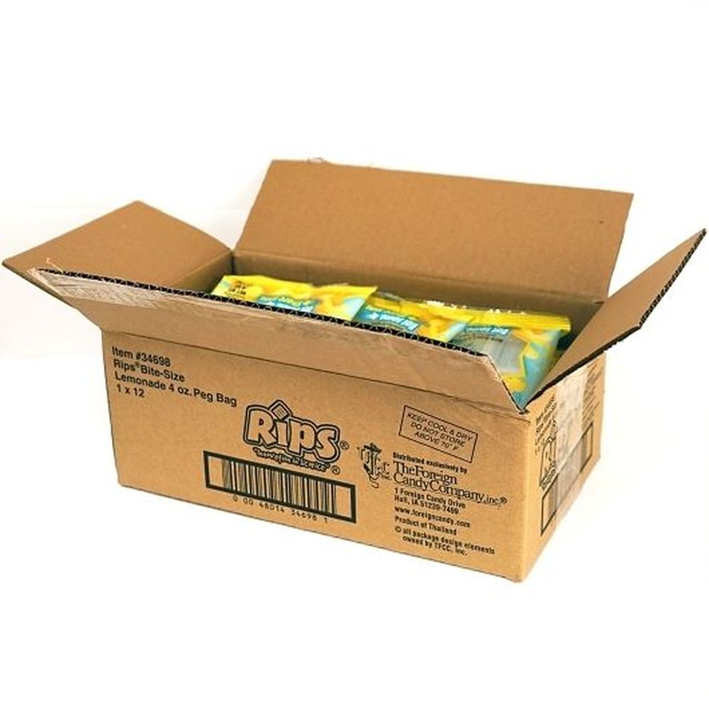 Rips Bite-size Lemonade Licorice, 4 Ounce -- 12 Per Case