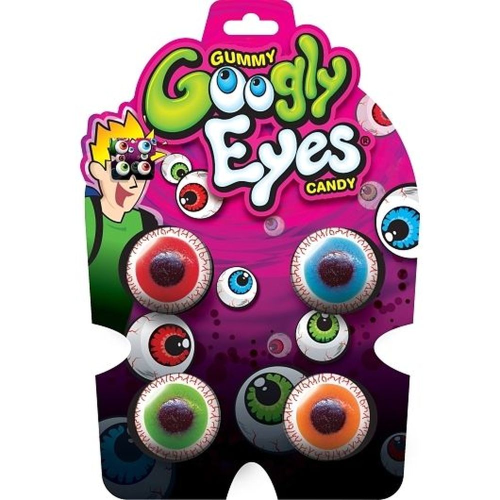 Googly Eye Gummy Candy, Clip Strip, 1.97 Ounce -- 48 Per Case