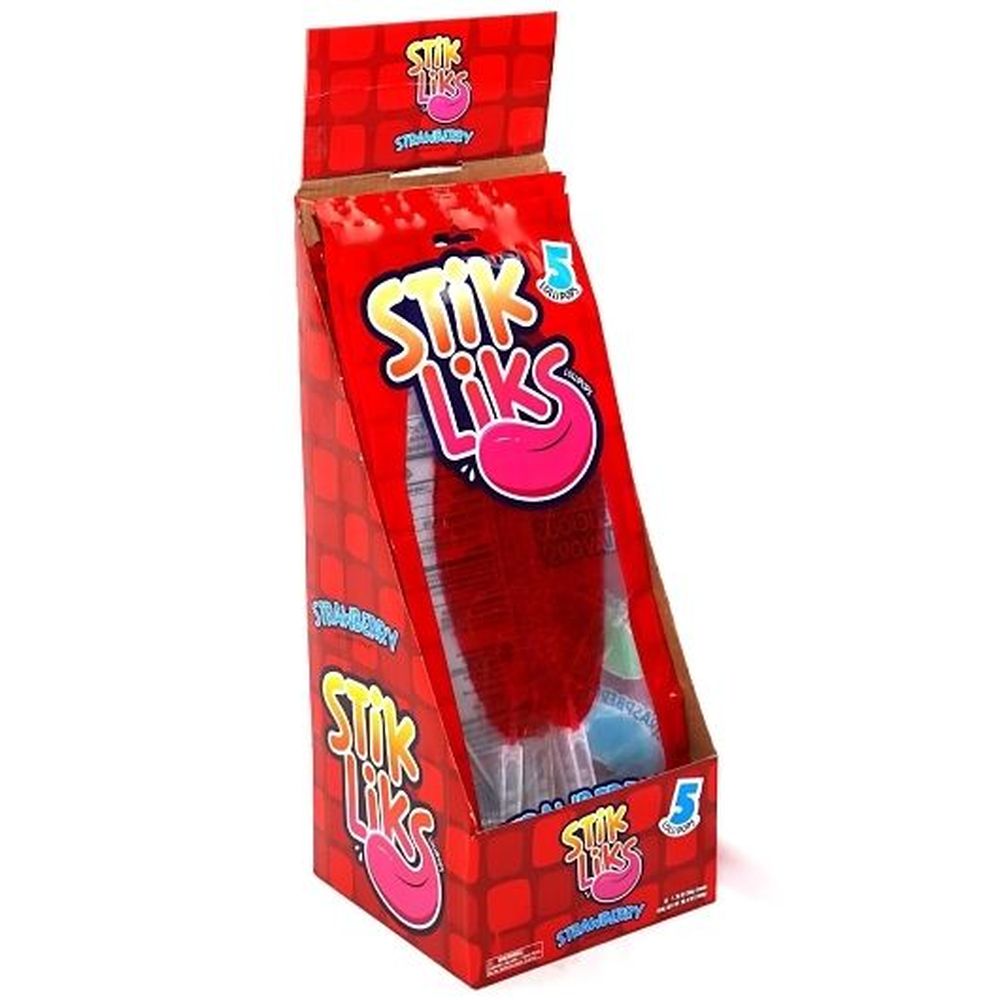 Stik Liks Strawberry Lollipops, 50 Gram -- 90 Per Case