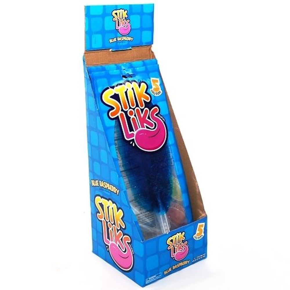 Stik Liks Blue Raspberry Lollipops, 50 Gram -- 90 Per Case