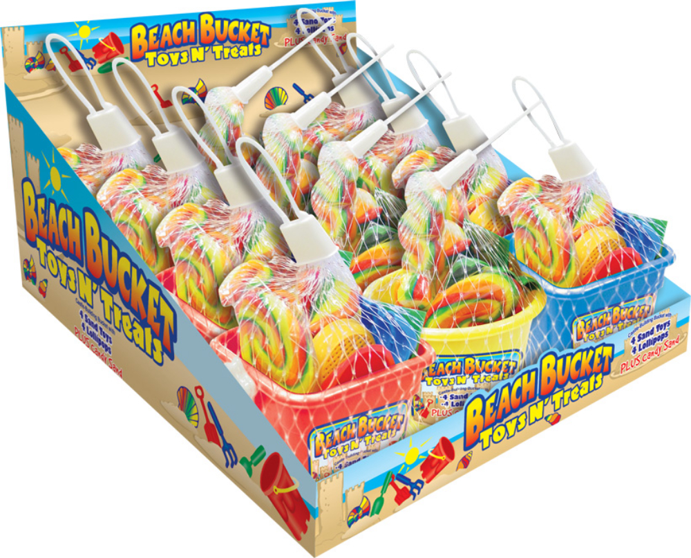 Beach Bucket Toys N Treats Candy, 1.48 Ounce -- 72 Per Case
