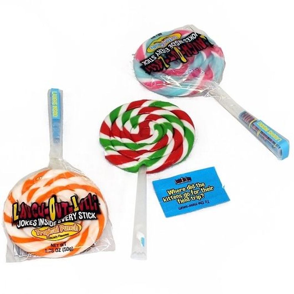 Laugh Out Lolli Swirly Lollipop, Display, 1.76 Ounce -- 15 Per Case