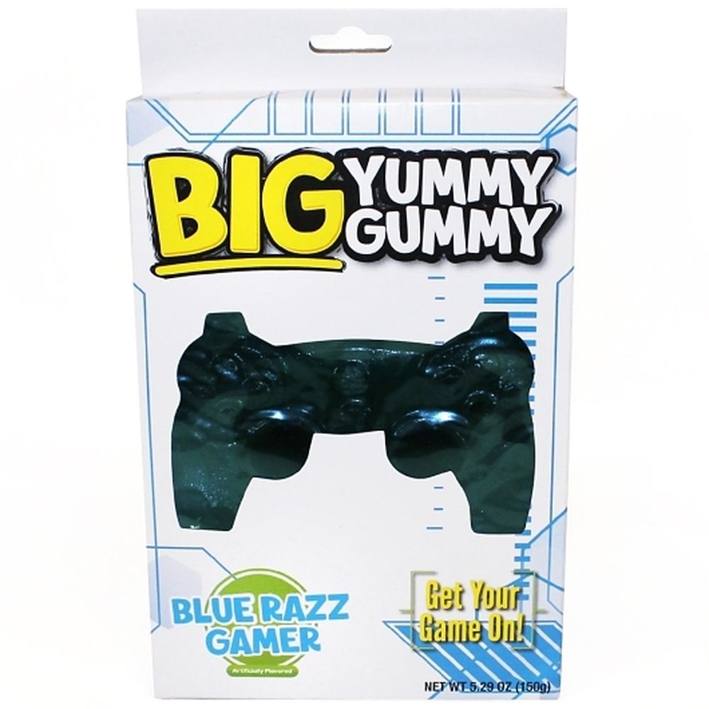 Big Yummy Gummy 5.9 Ounce Blue Razzberry Gamer Candy