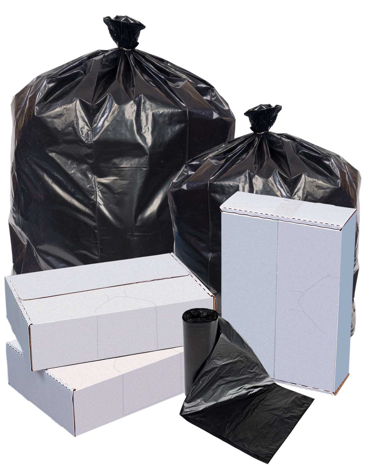 Pitt Plastics Extra Heavy Black Interleaved Can Liner Case ...