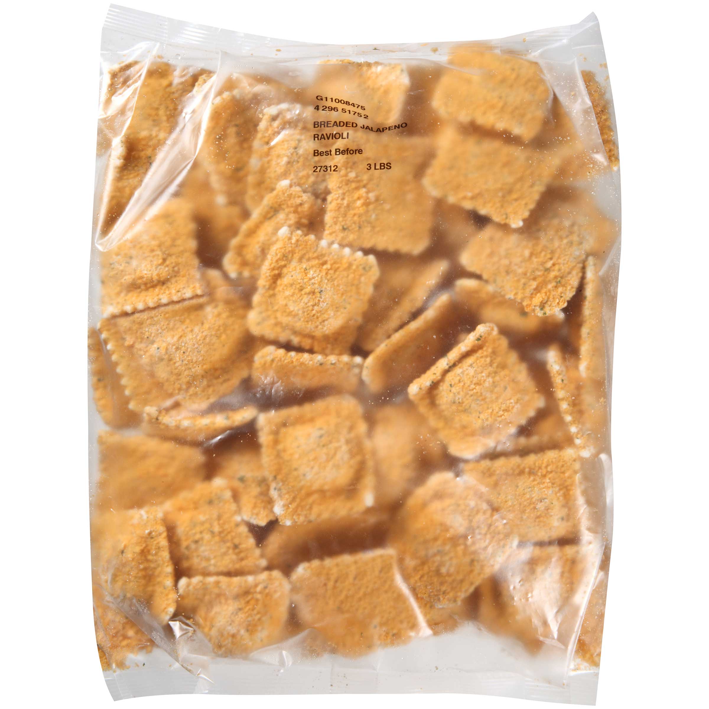 Joseph's Pasta Breaded Jalapeno Pepper Ravioli, 3 Pound -- 2 Per Case