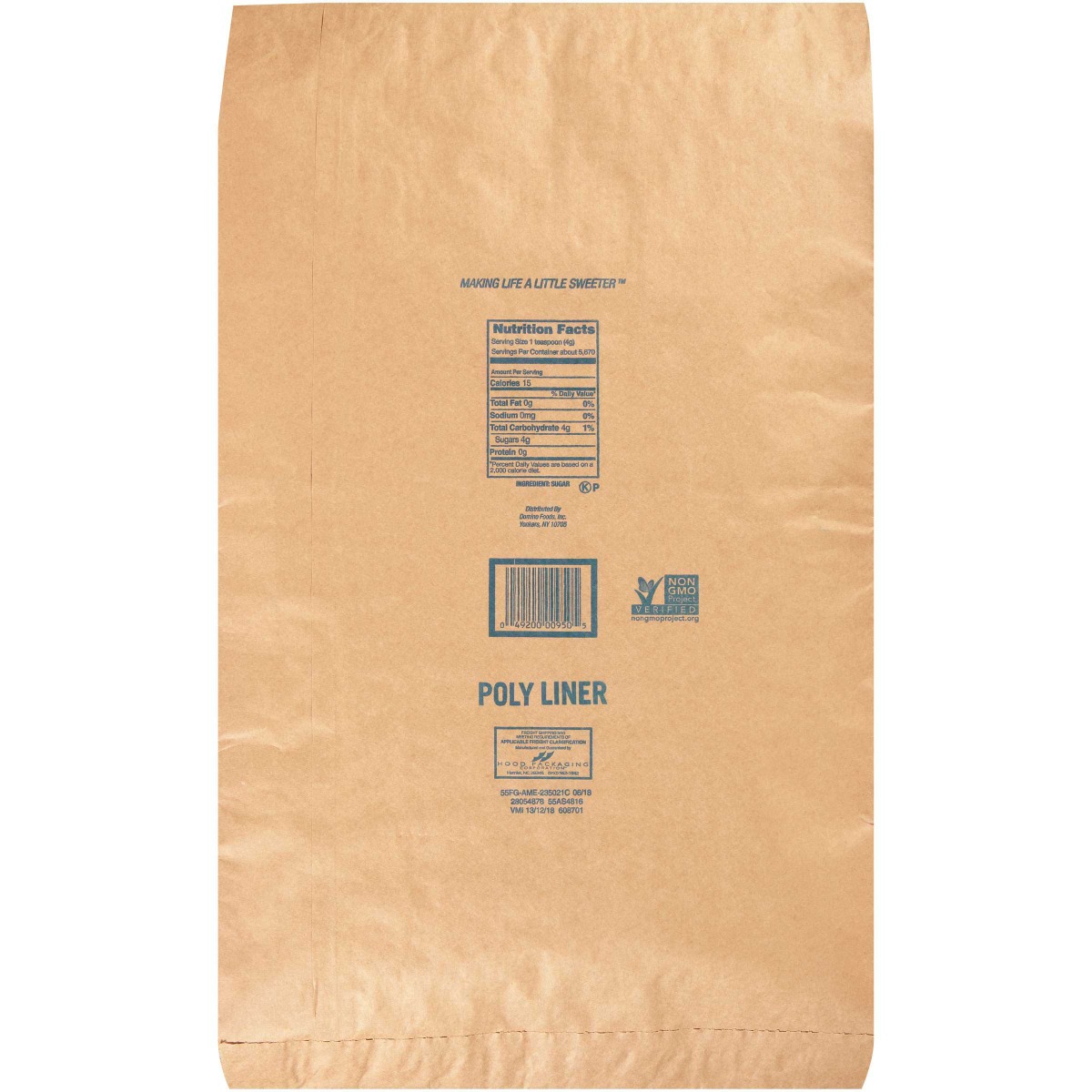 Domino Granulated Sugar, 50 Pound Bag