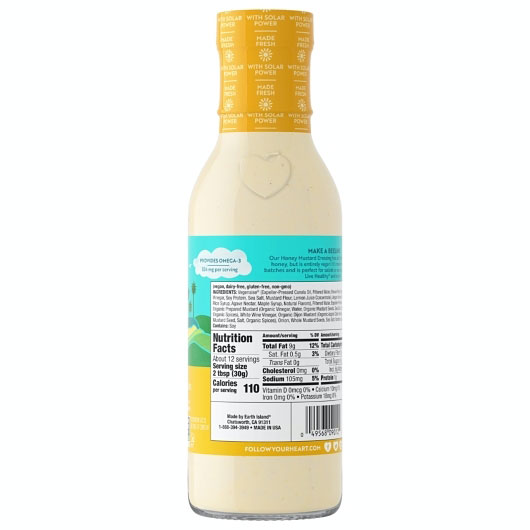 Follow Your Heart Vegan Honey Mustard Salad Dressing, 12 Ounce -- 6 Per Case