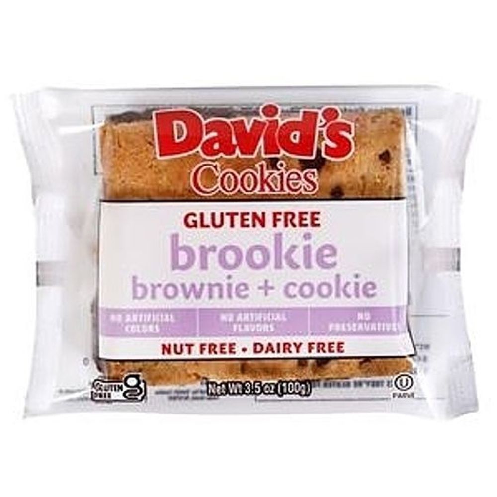 David's Cookies Individually Wrapped Gluten Free Brookie, 3.5 Ounce -- 48 Per Case