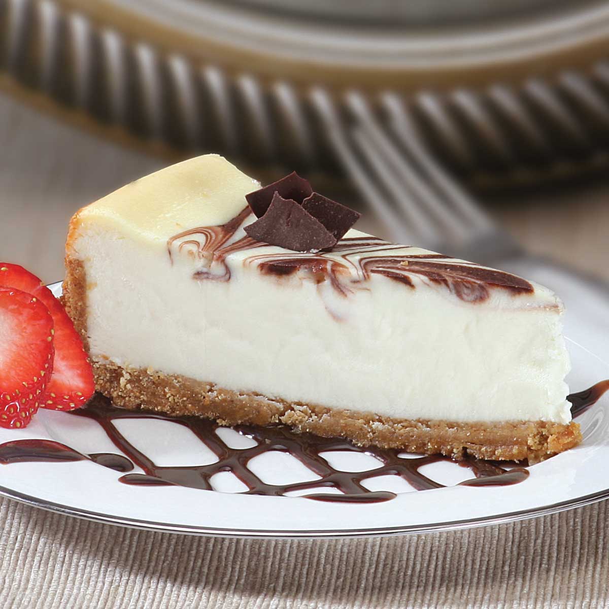 Bittersweet Pastries No Sugar Added Marble Truffle Cheese Cake -- 28 Per Case