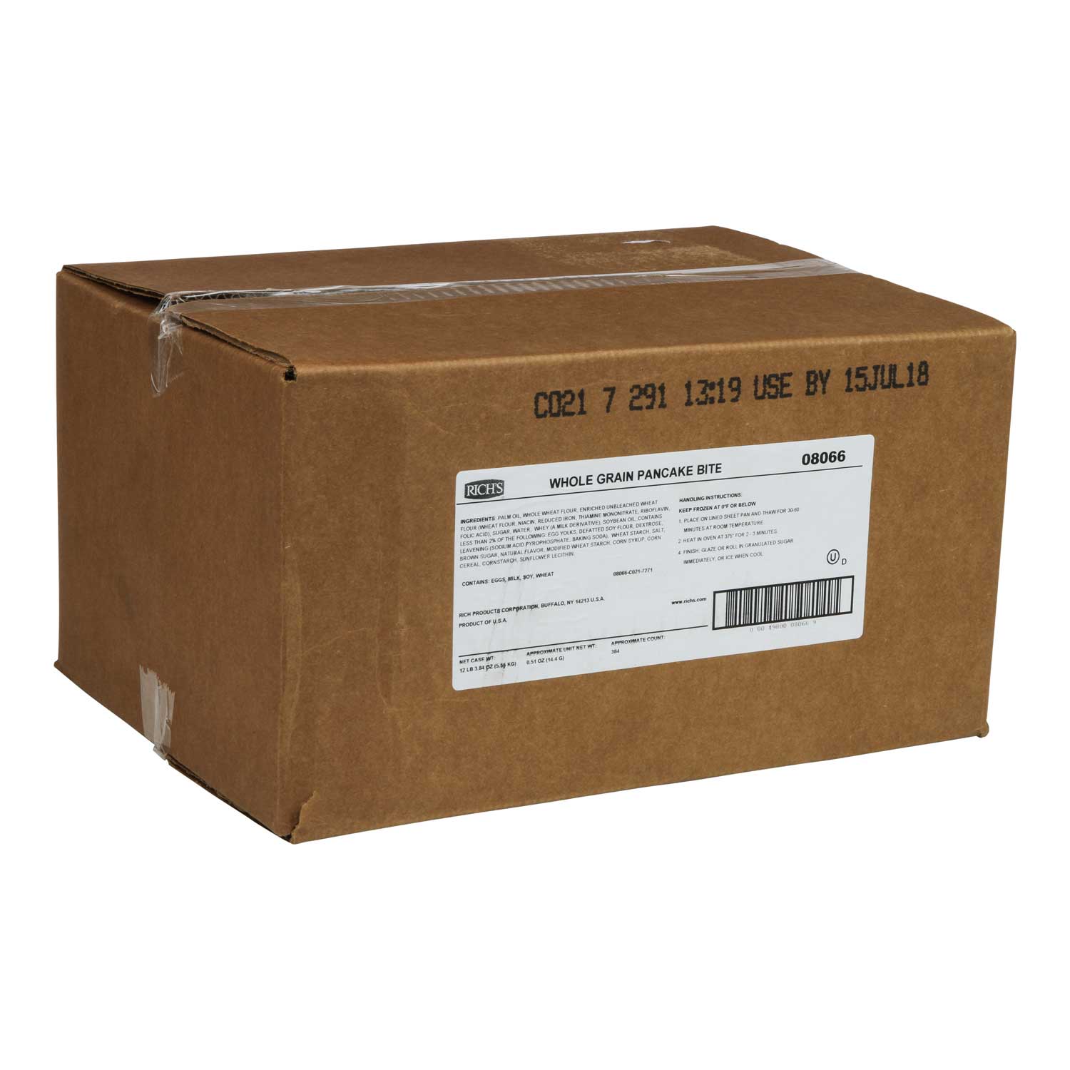 Richs Whole Grain Pancake Bite, 0.51 Ounce -- 384 per case.