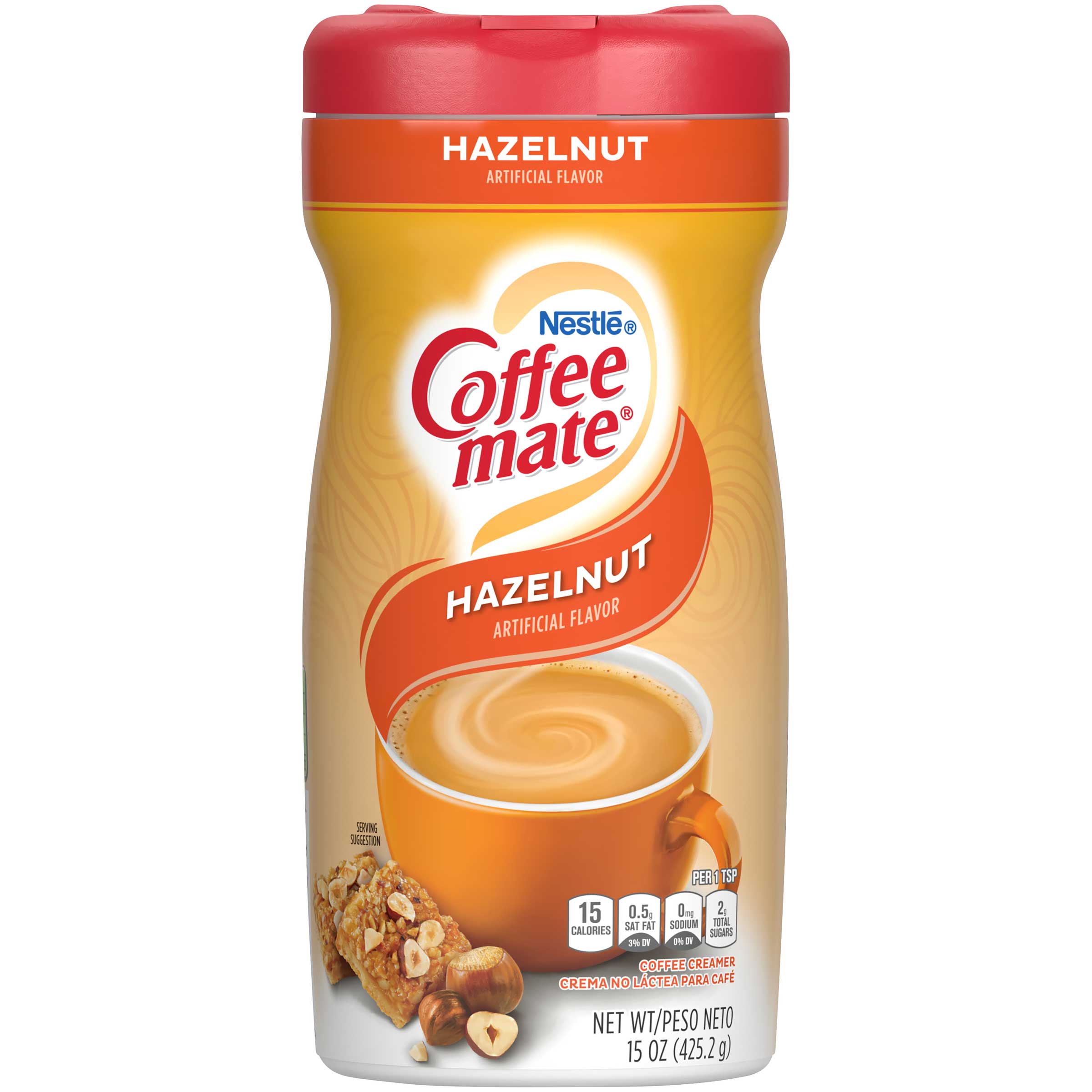 Hazelnut Creamer Powder, 15oz Plastic Bottle Hazelnut Creamer Powder, 15oz Plastic Bottle