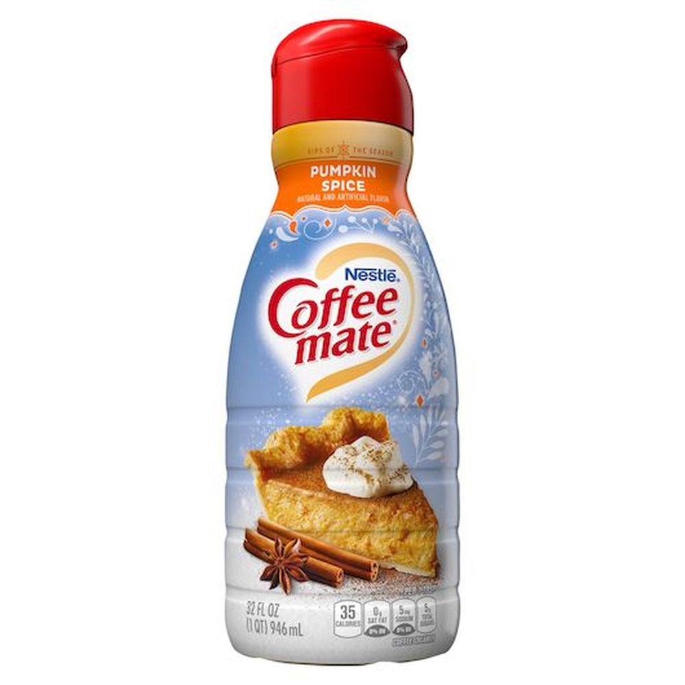 Coffee-mate Pumpkin Spice Creamer, 32 Fluid Ounce -- 6 Per Case