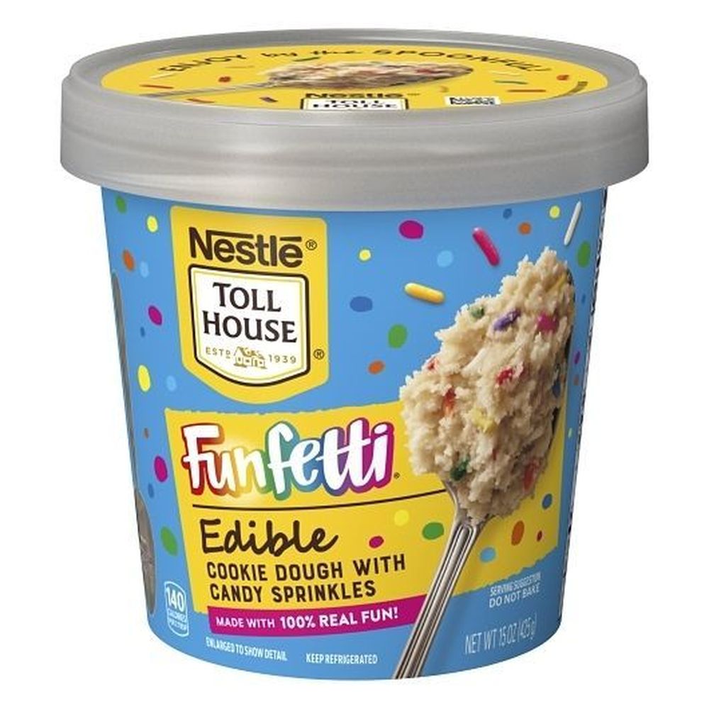 Toll House Funfetti Edible Cookie Dough, 15 Ounce -- 4 Per Case
