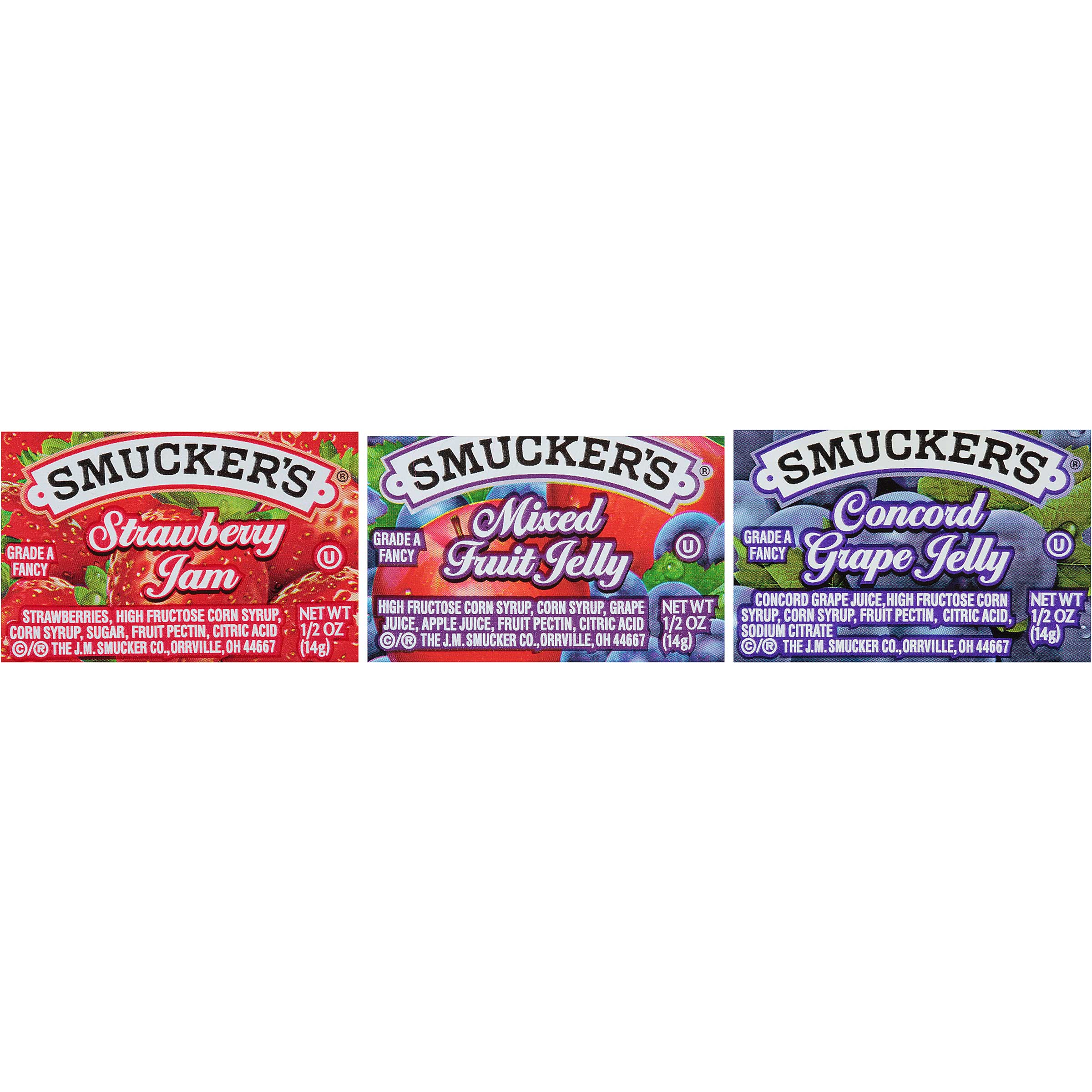 Smucker's Assortment Jelly, 1/2 Ounce -- 200 Per Case