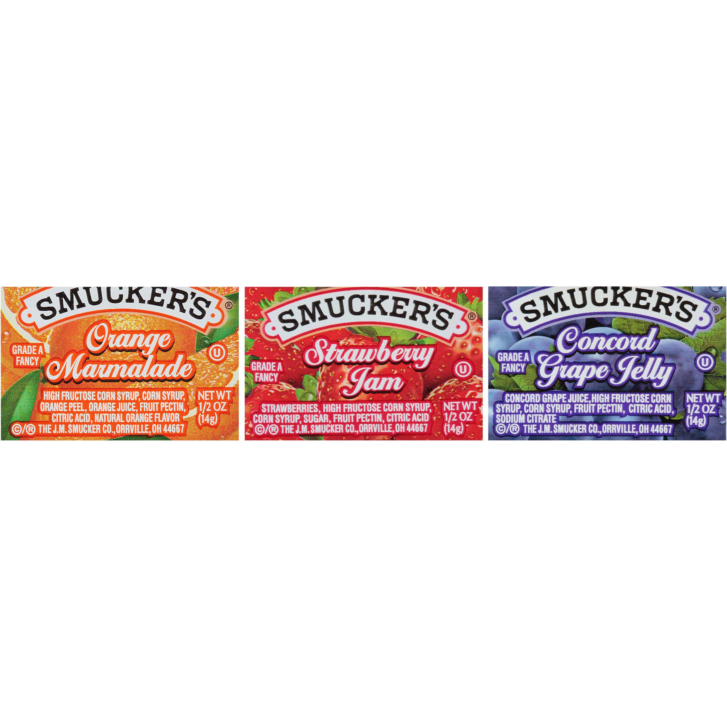 Smucker's Assortment 5 Jelly, 1/2 Ounce -- 200 Per Case