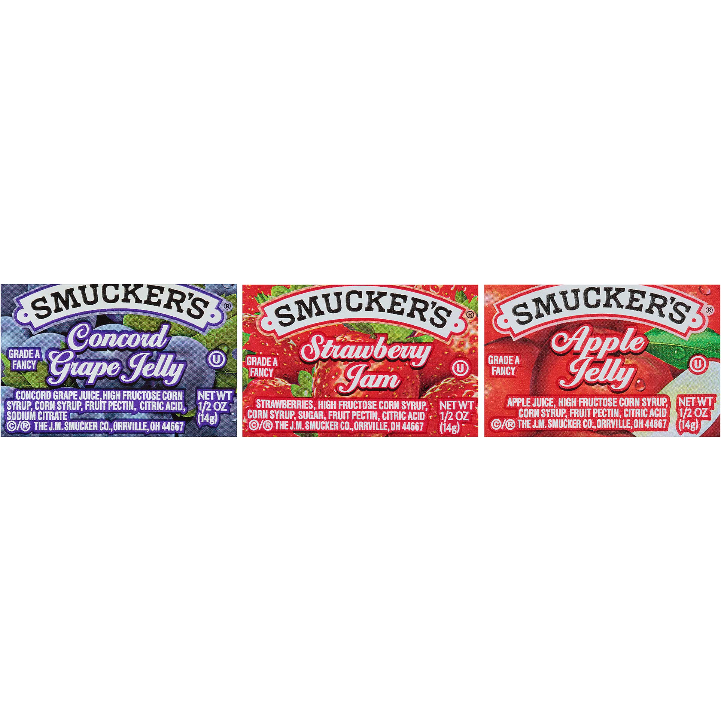 Smucker's Assortment 8 Jelly, 1/2 Ounce -- 200 Per Case