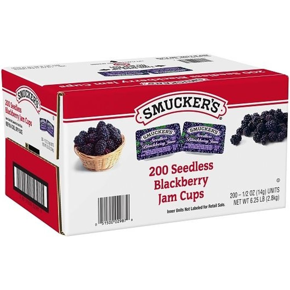 Smuckers Seedless Blackberry Jam, 0.5 Ounce -- 200 per case