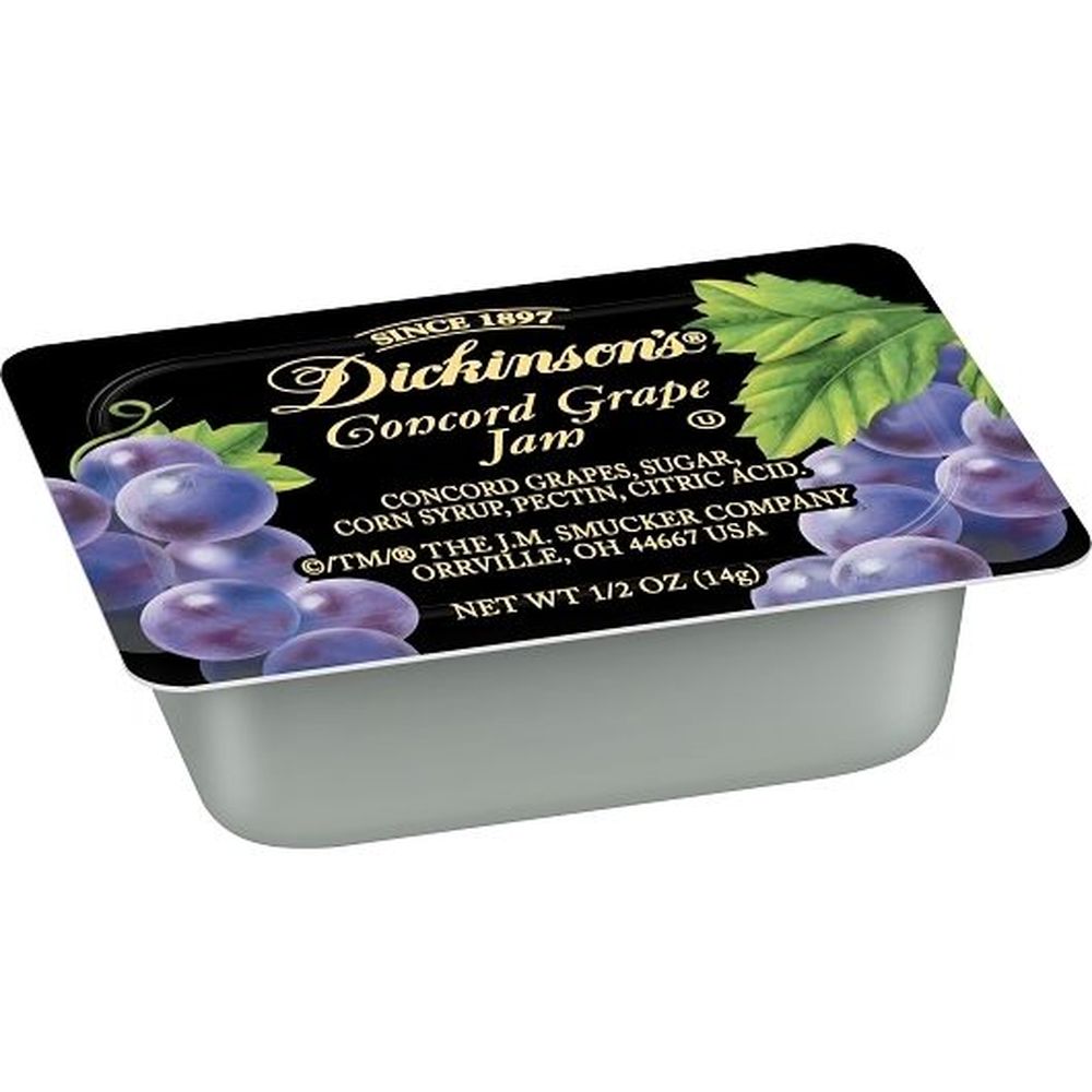 Dickinson's Portion Control Grape Jam, 0.5 Ounce