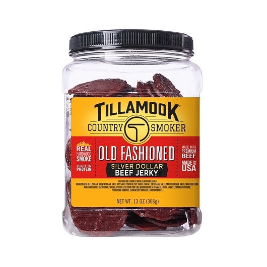 Tillamook Country Smoker Old Fashioned Silver Dollar Beef Jerky, 13 Ounce -- 6 Per Case