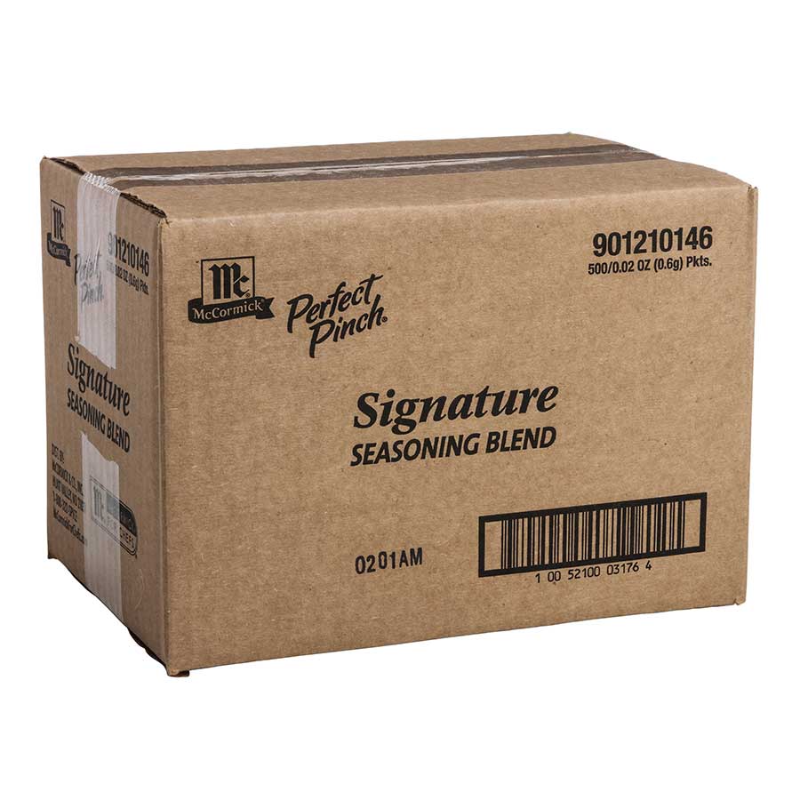 Perfect Pinch Salt-free Signature Seasoning Blend, 0.02 Ounce -- 500 Per Case