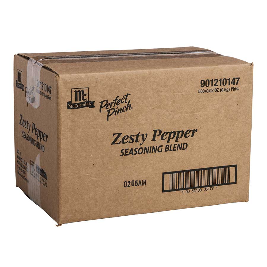 Perfect Pinch Zesty Pepper Seasoning Blend, 0.02 Ounce -- 500 Per Case