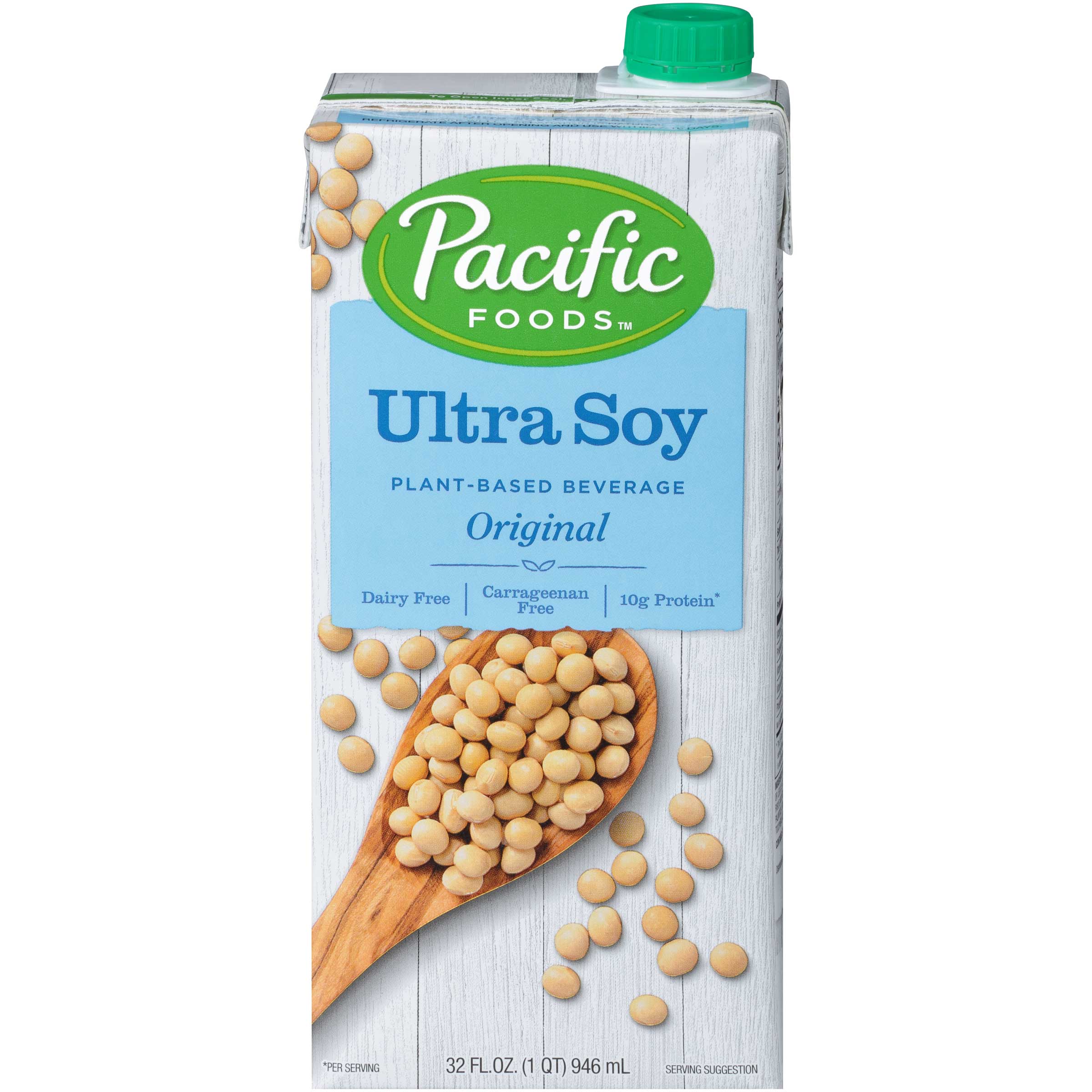 Pacific Foods Organic Plain Ultra Soy Drink, 32 Fluid Ounce -- 12 Per Case