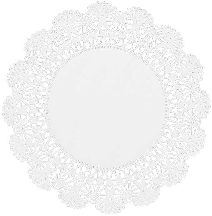 Brooklace White Cambridge Paper Doily, 4 Inch -- 10000 Per Case