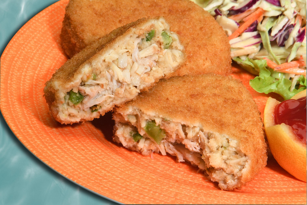 Kaptain's Ketch Breaded Deviled Crab Cake, 3 Ounce -- 32 Per Case