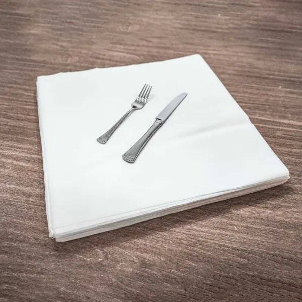 Morcon Airlaid Valay White 1-ply Dinner Napkin, Flat Pack, 100 Count -- 10 Per Case