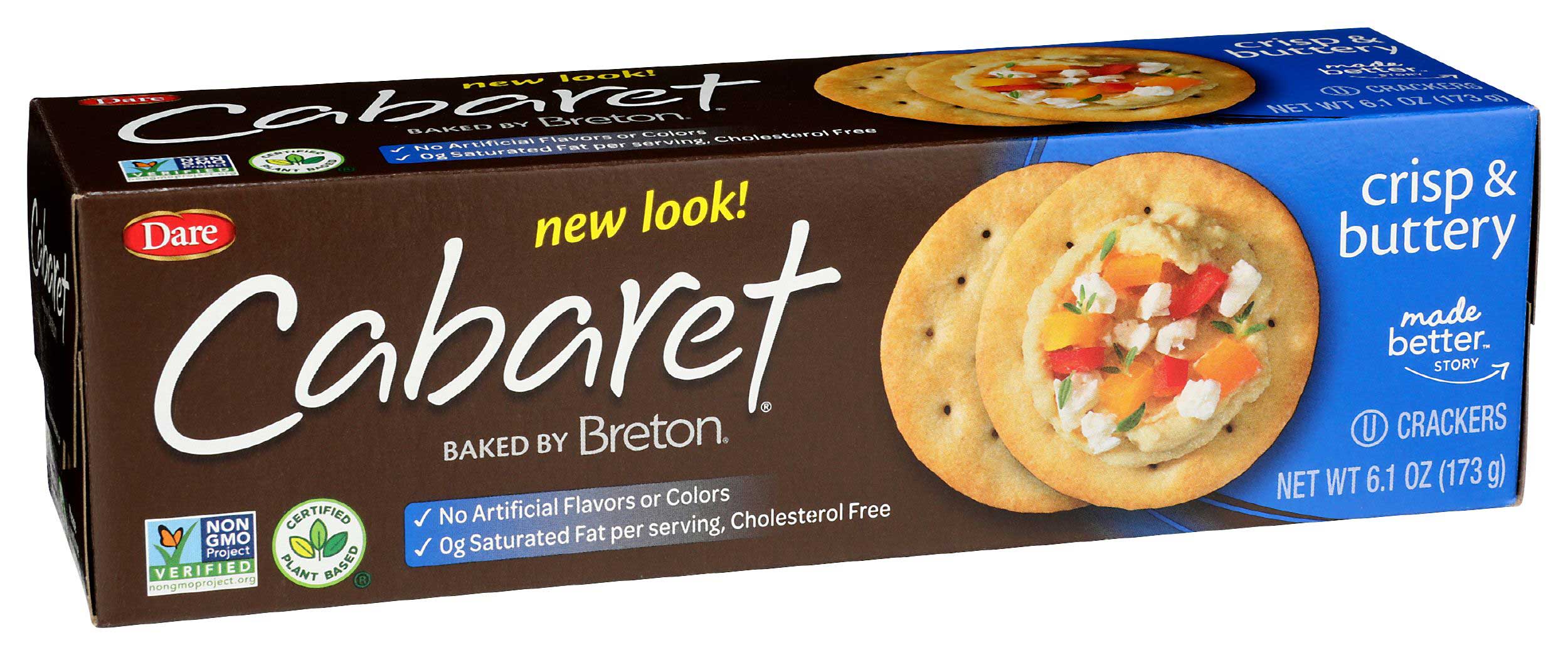 Breton Cabaret Crisp and Buttery Crackers, 6.1 Ounce -- 12 per case