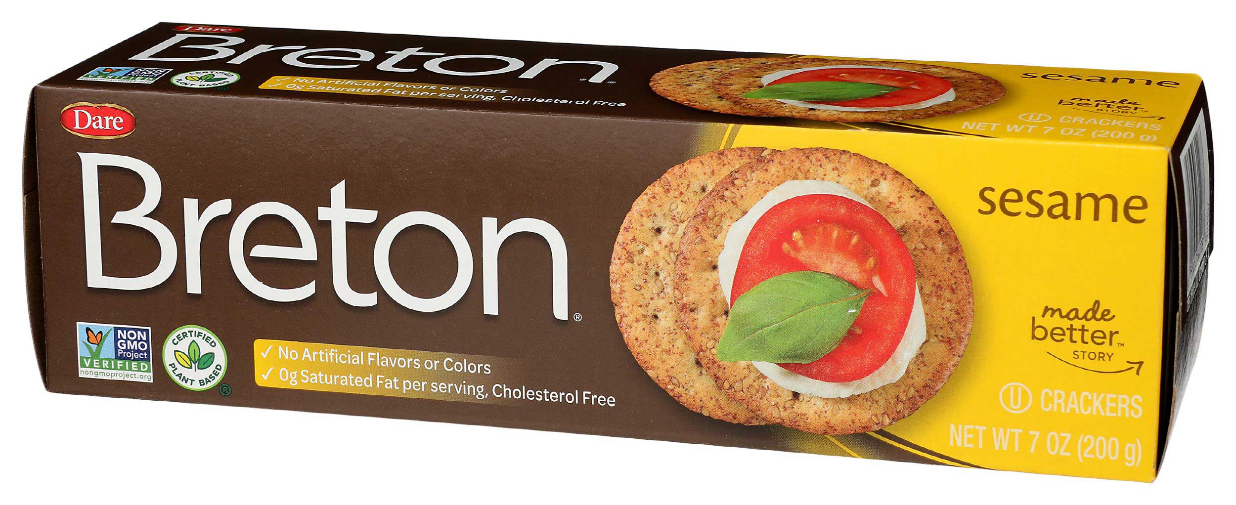 Breton Sesame Crackers, 7 Ounce -- 12 per case