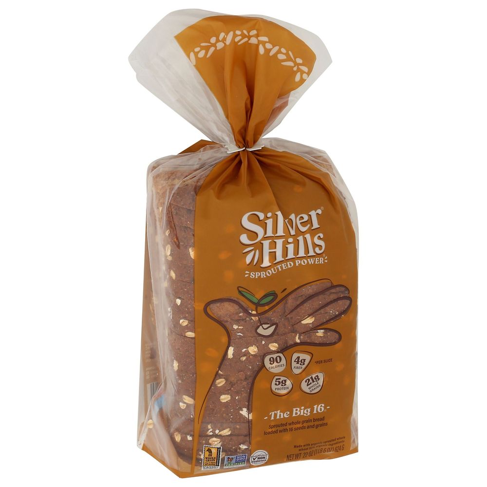 Silver Hills The Big 16 Sprouted Power Wheat Bread, 22 Ounce -- 8 Per Case