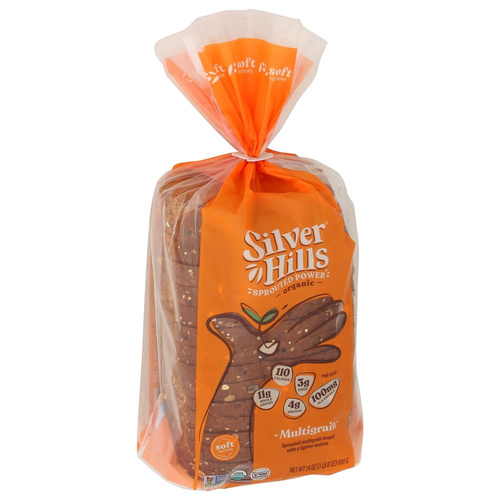 Silver Hills Organic Sprouted Power Multigrain Wheat Bread, 24 Ounce -- 8 Per Case