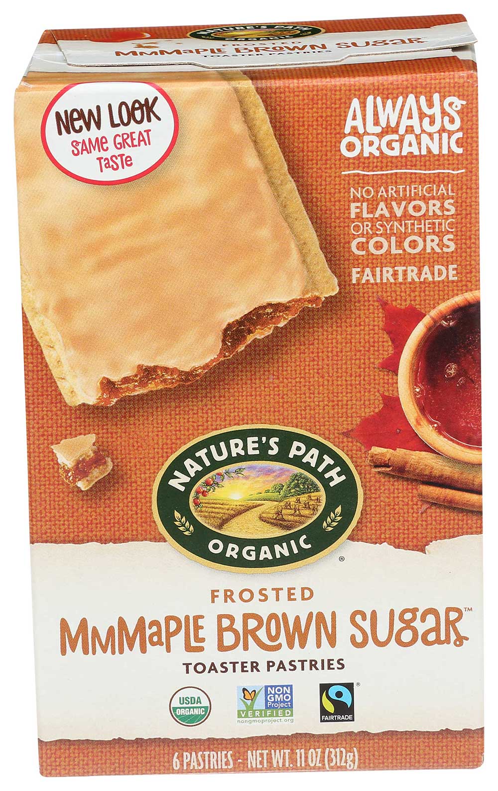 Nature's Path Organic Brown Sugar Maple Cinnamon Frosted Toaster Pastry, 11 Ounce -- 12 Per Case