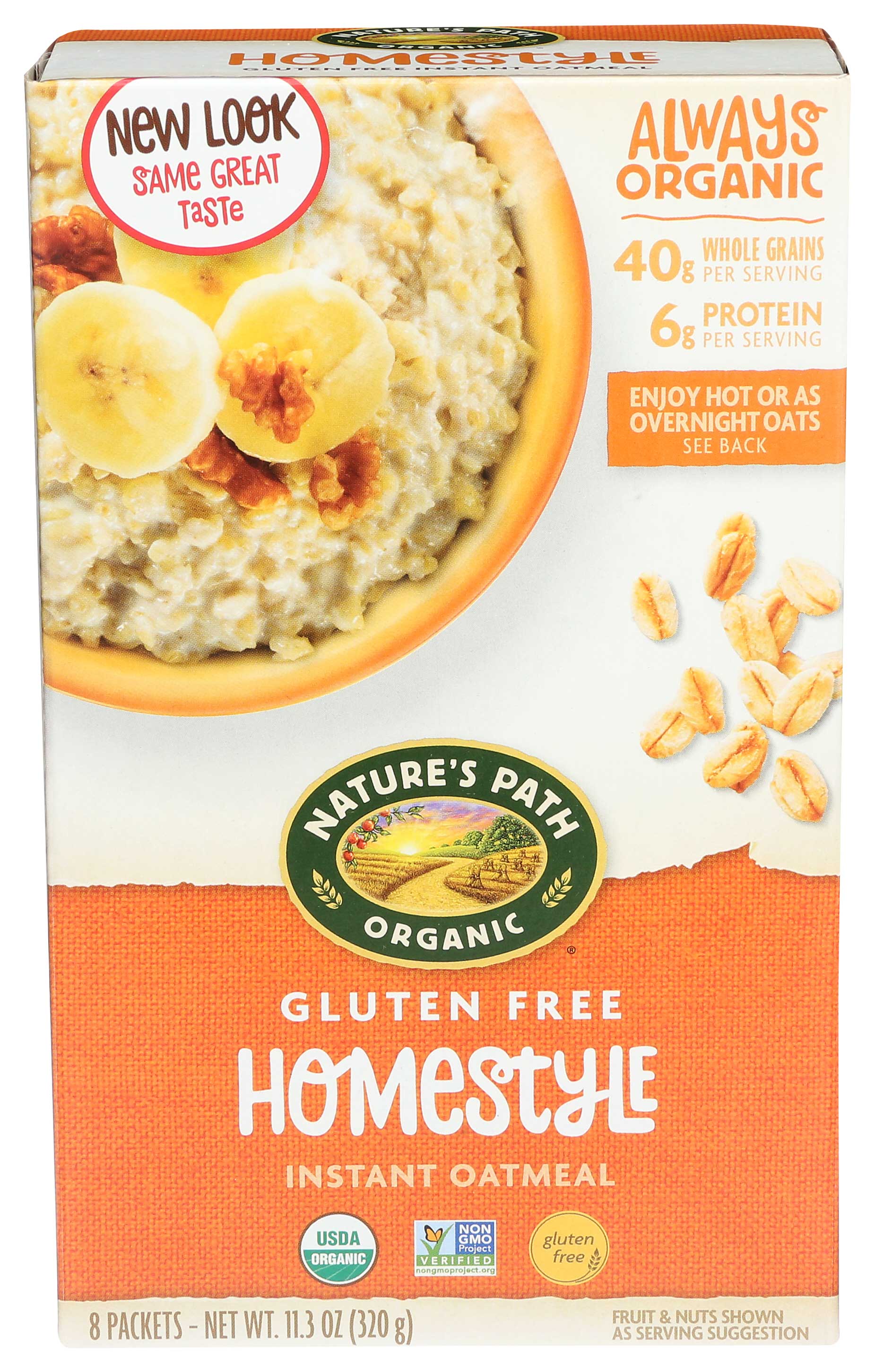 Nature's Path Organic Homestyle Gluten Free Hot Oatmeal, 11.3 Ounce -- 6 Per Case