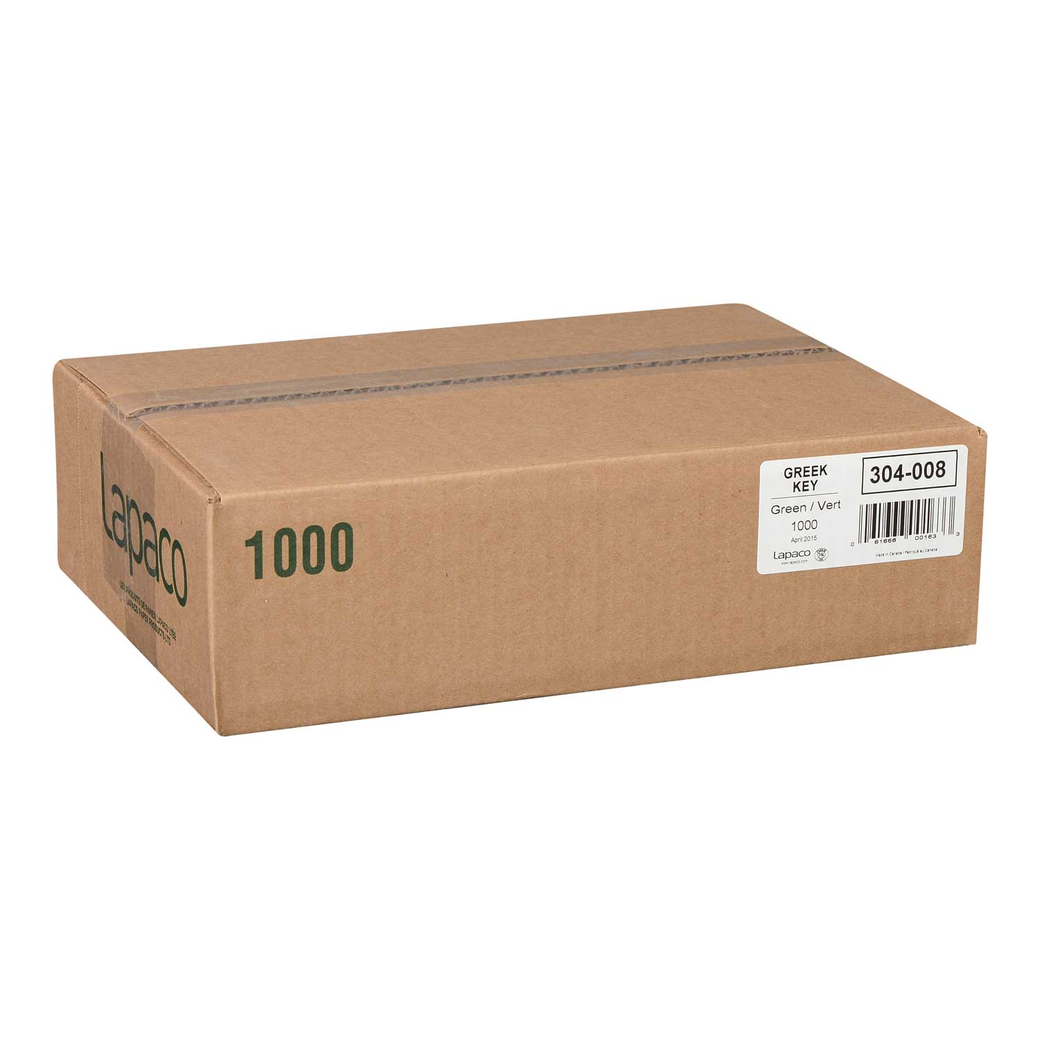 Lapaco Greek Key Green Newsprint Placemat -- 1000 Per Case