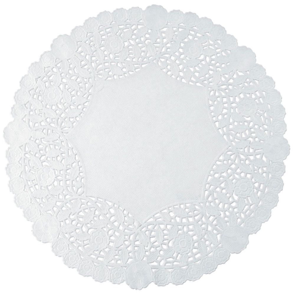 Lapaco Normandy White Paper Lace Doily Cash and Carry Pack, 8 inch