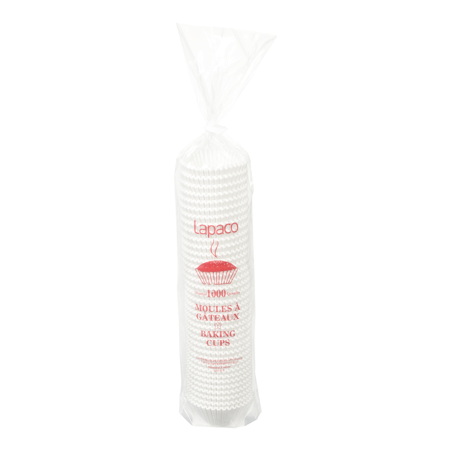 Lapaco White Baking Cup, 1000 Count -- 5 Per Case