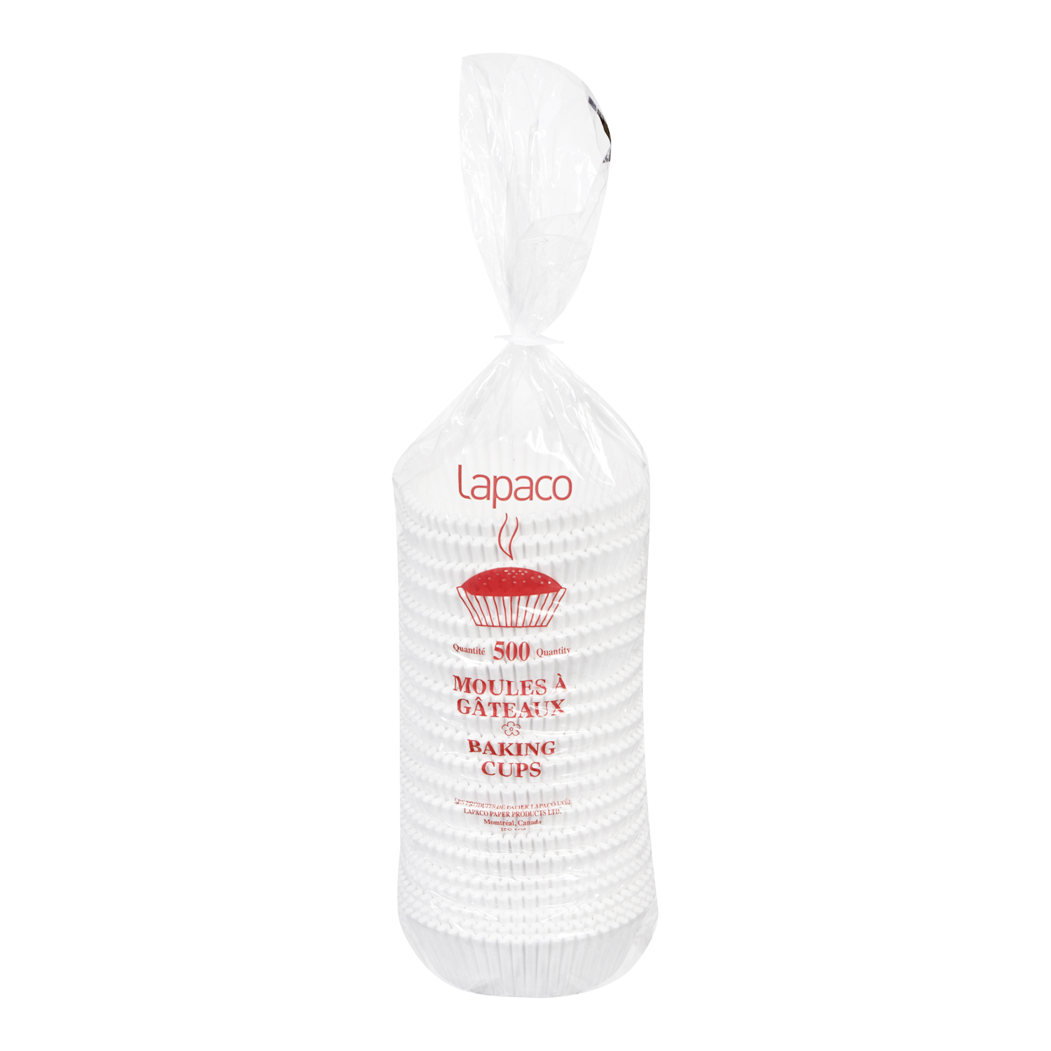 Lapaco Round White Baking Cup, 6 1/2 Inch Blank -- 500 Per Case