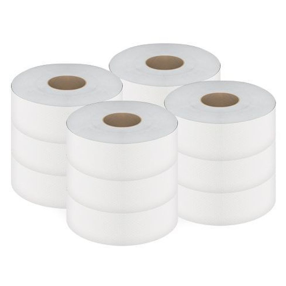 Cascades Pro Select 2 Ply White Jumbo Roll Bathroom Tissue Roll, 3.3 Inch X 500 Feet -- 12 Per Case