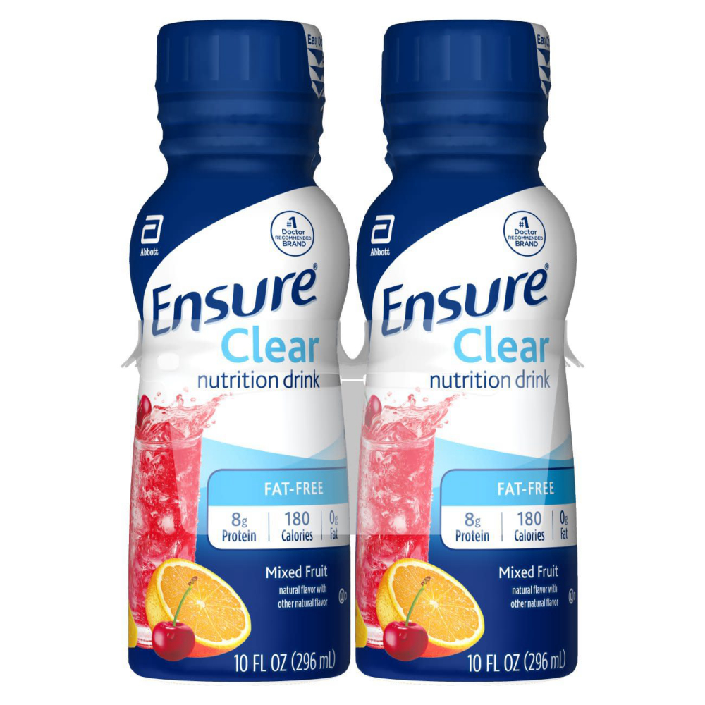 Ensure Active Protein Mixed Fruit Clear Nutrition Protein Drink, 10 Fluid Ounce, 4 Count -- 3 Per Case