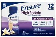 Ensure High Protein Vanilla Nutrition Shake, Value Pack, 8 Ounce Bottle -- 12 Per Case