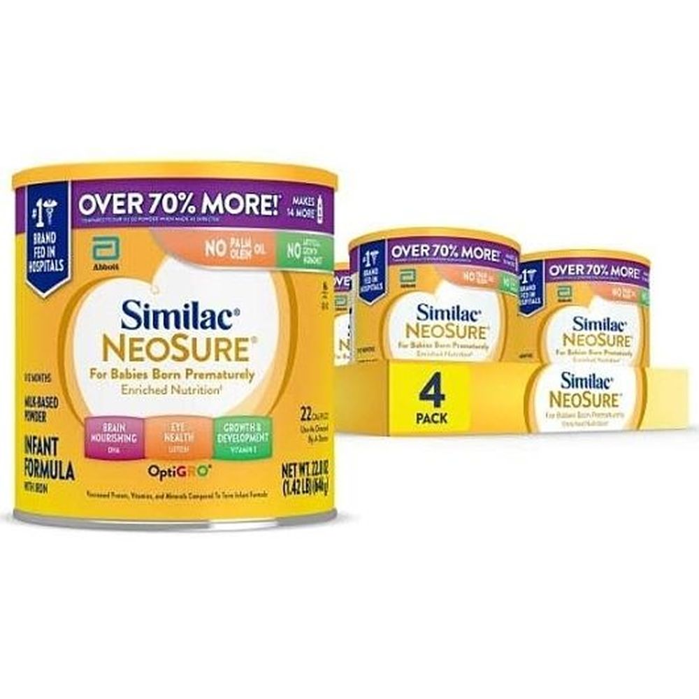 Similac Neosure Premature Milk-based Powder Infant Formula With Iron, 1.43 Pound -- 4 Per Case