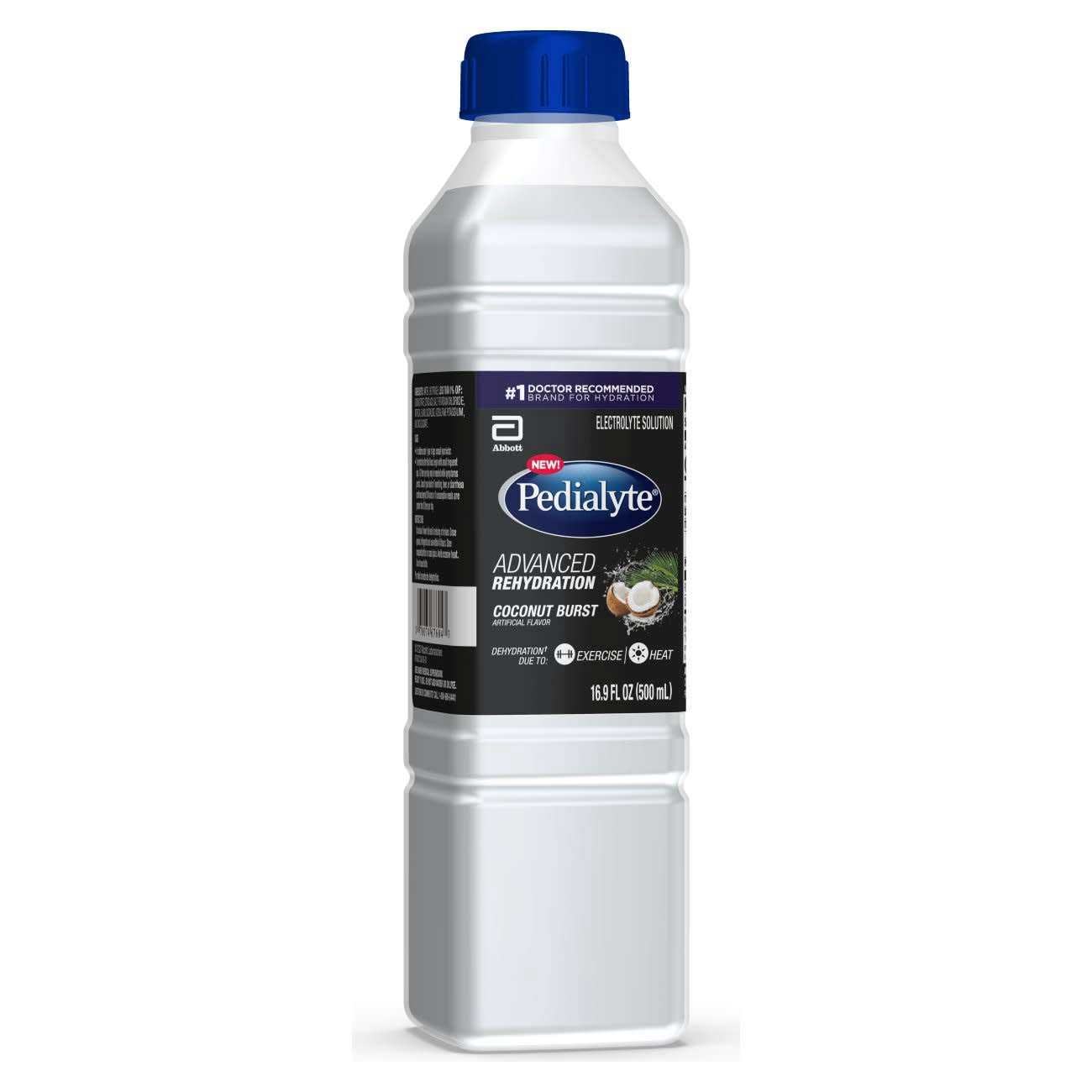 Pedialyte Advanced Rehydration Coconut Electrolyte Solution, 500 Ml -- 12 Per Case