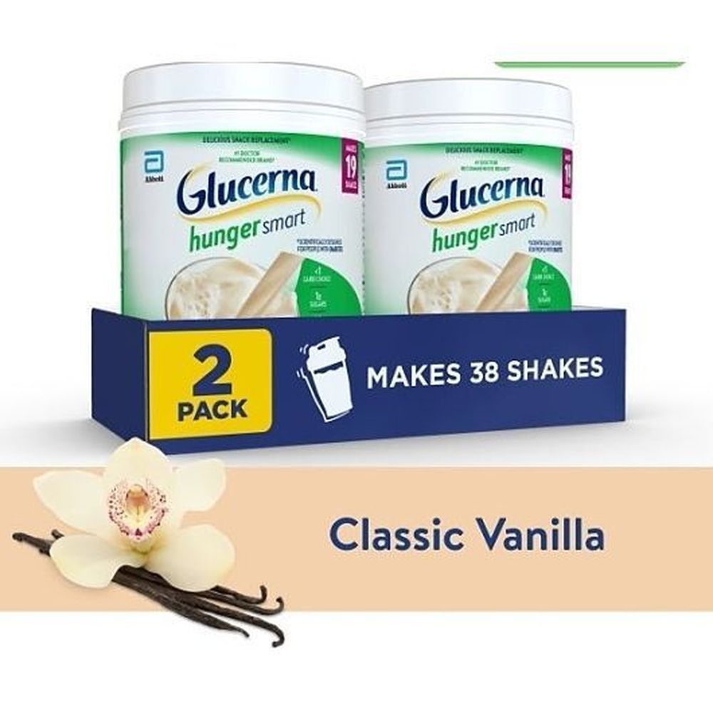 Glucerna Hunger Smart Vanilla Powder, 1.39 Pound -- 2 Per Case
