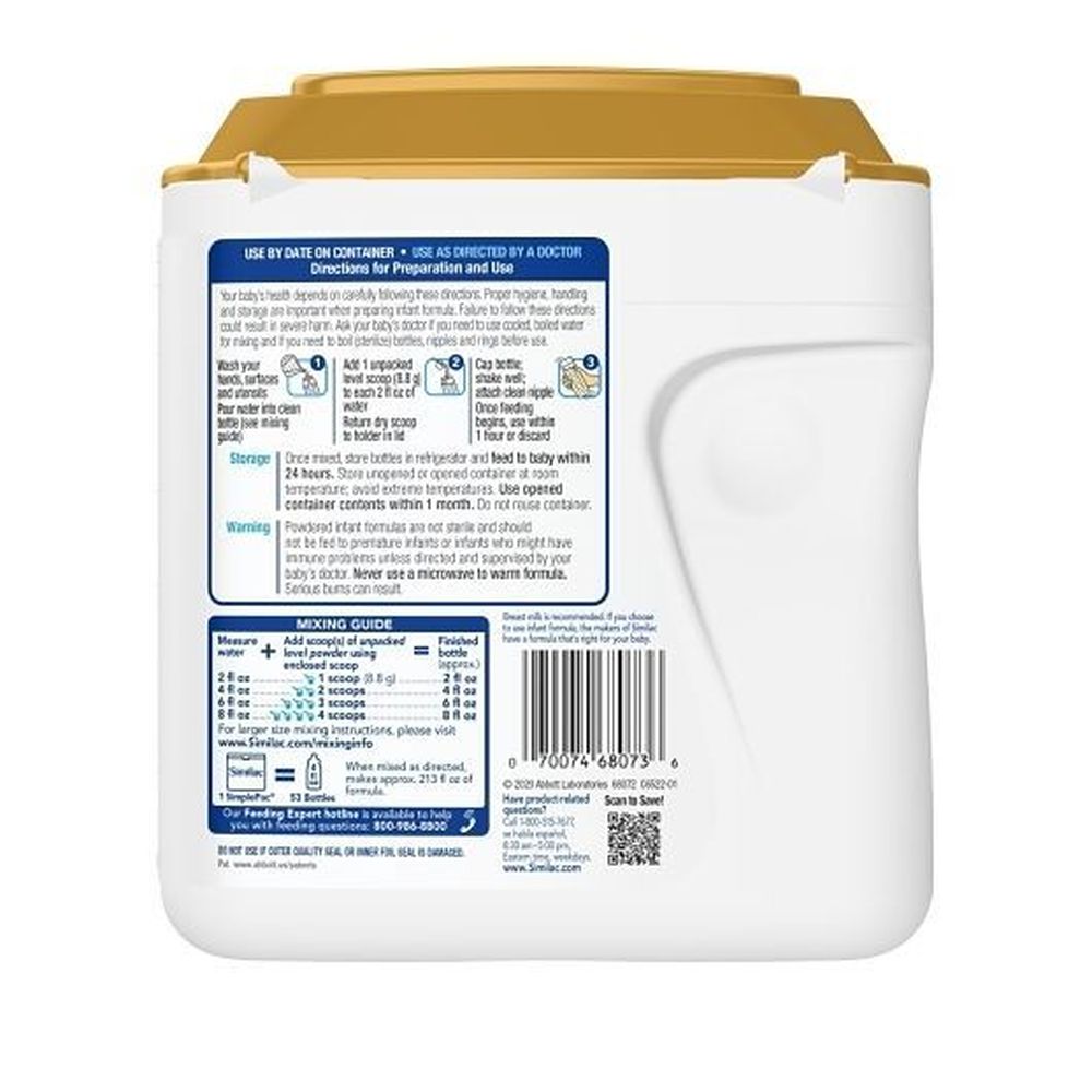 Similac Case Similac 360 Total Care Sensitive For Fussiness and Gas Milk Based ...