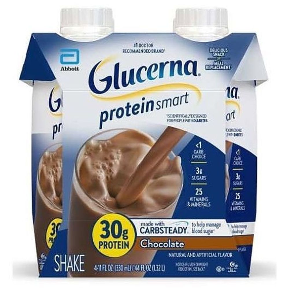 Glucerna Protein Chocolate Shake, Tetra Pack, 330 Ml -- 12 Per Case