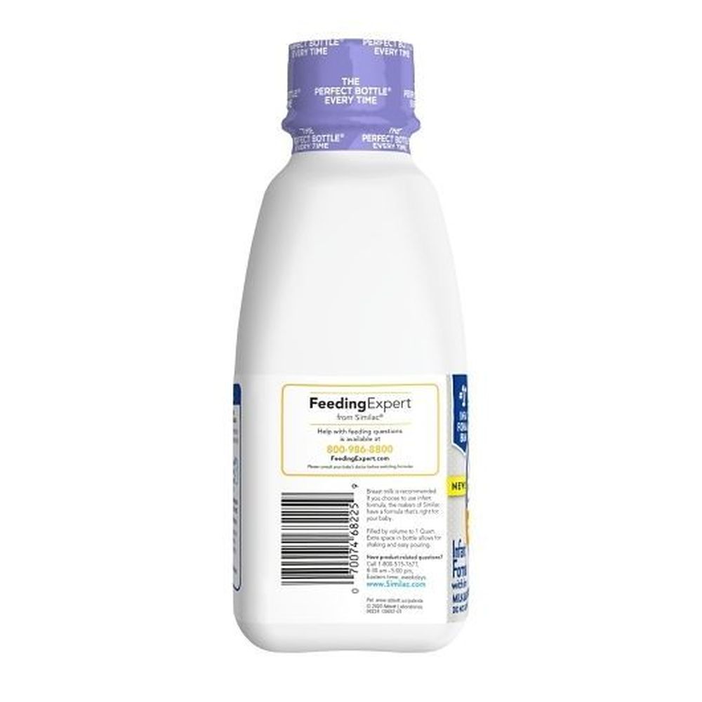 Similac Pro Total Comfort Easy To Digest Milk Based Ready To Feed Liquid Infant Formula With Iron, 1 Qt Bottle -- 6 Per Case