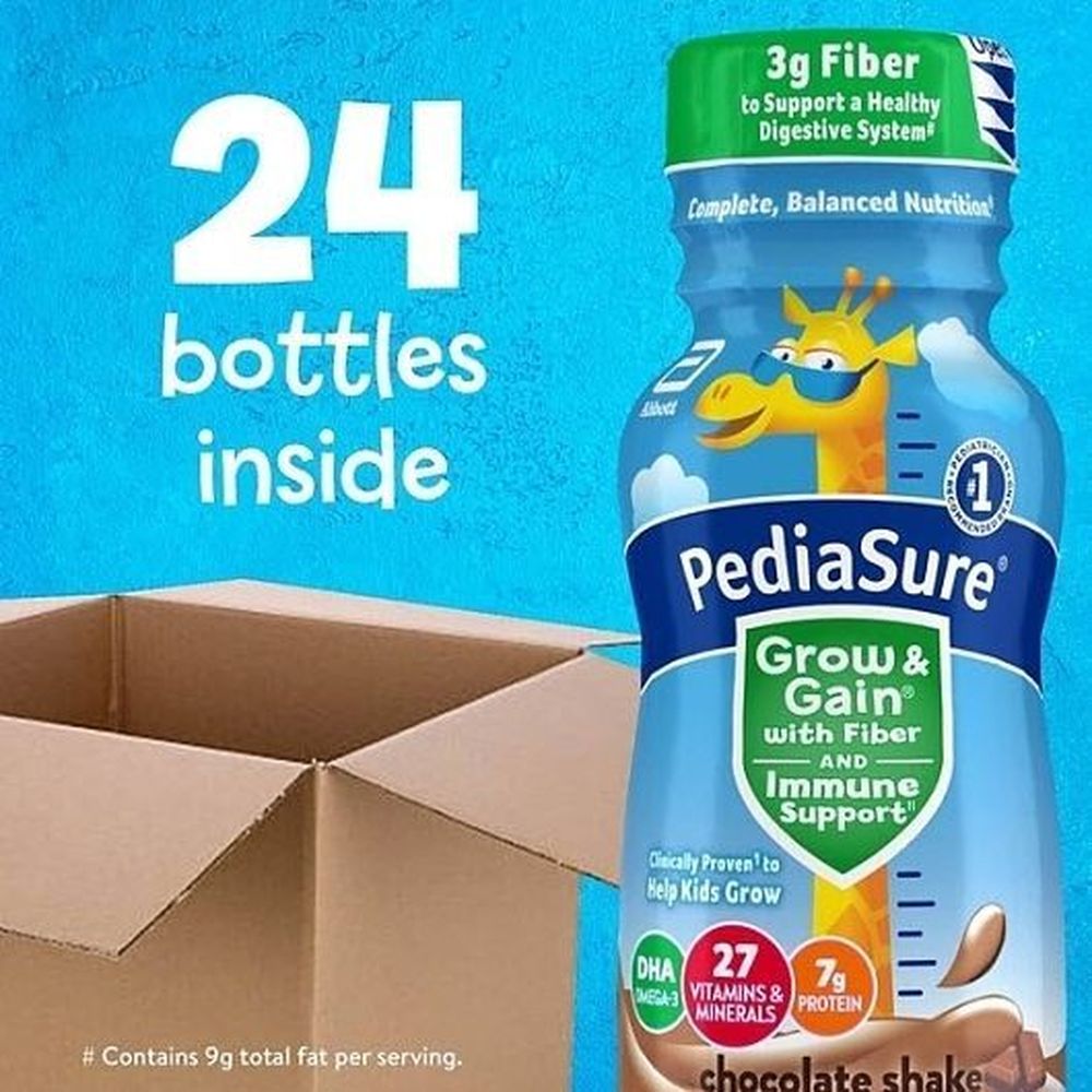 Pediasure Grow And Gain Immune Support Chocolate Shake, 48 Fluid Ounce -- 4 Per Case