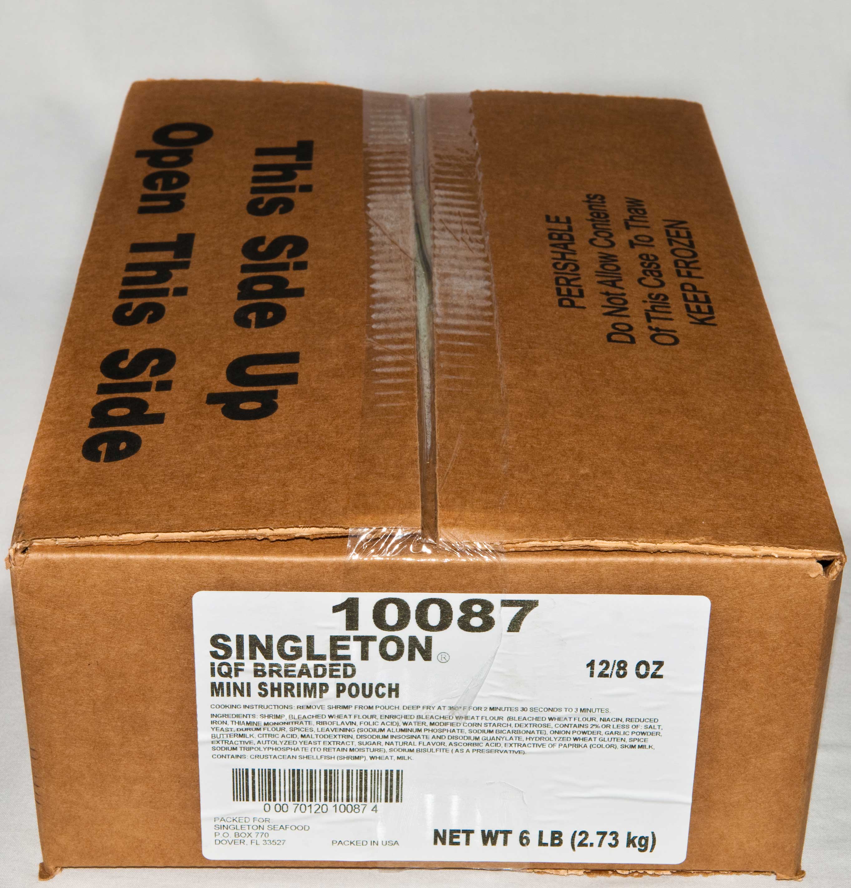 Singleton Breaded Shrimp, 6 Pound